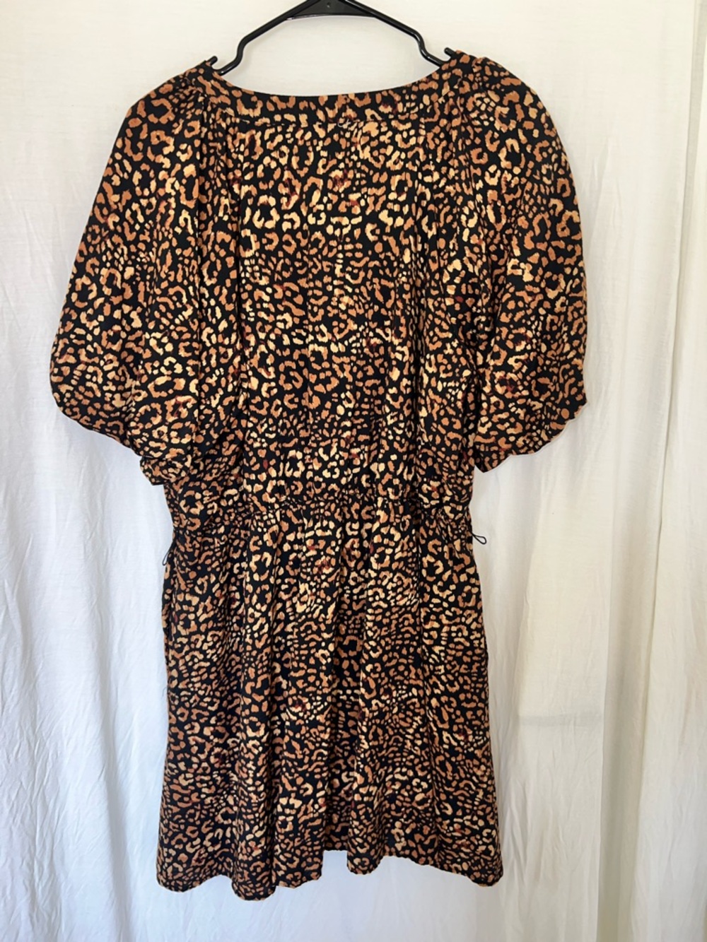 Nine West women’s animal print dress size XXL fully lined balloon sleeves casual - Picture 3 of 15